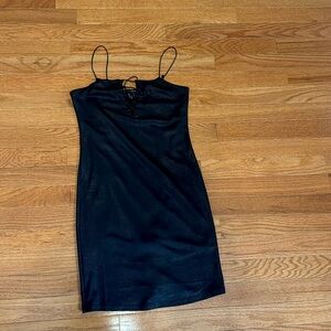 Black mini dress